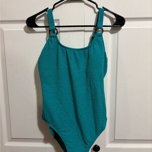 Shade & Shore Teal One Piece Swimsuit